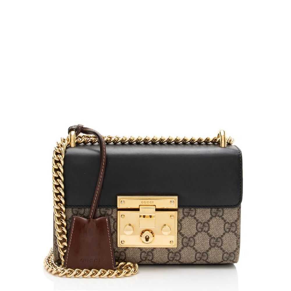 Gucci GG Supreme Padlock Small Shoulder Bag